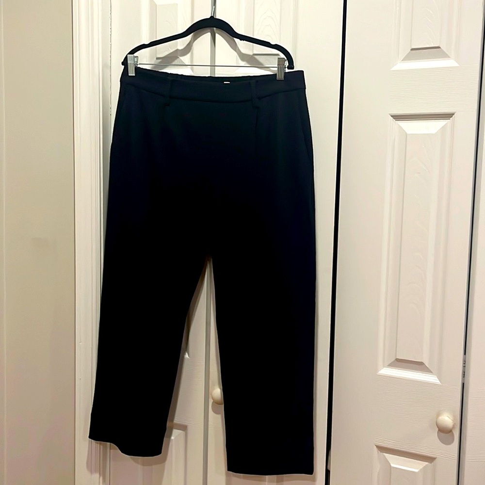Vince Wide Leg Wool Blend Trousers